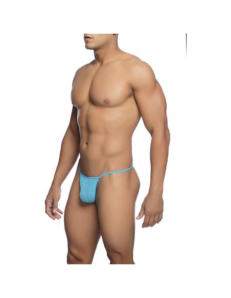 Mob - tanga transparente con forma de t aqua talla s/m