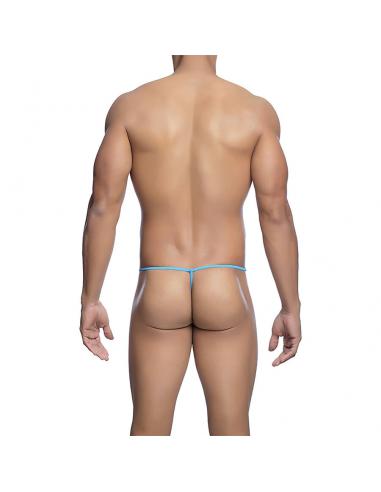 Mob - tanga transparente con forma de t aqua talla s/m
