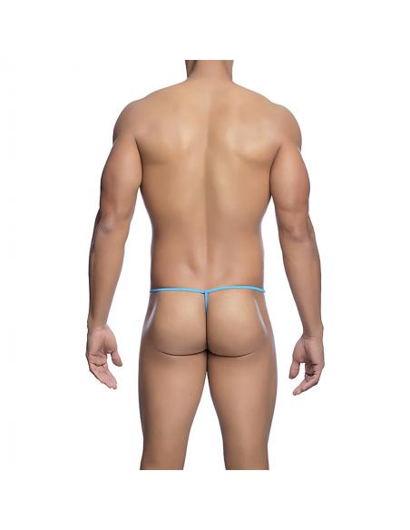 Mob - tanga transparente con forma de t aqua talla s/m