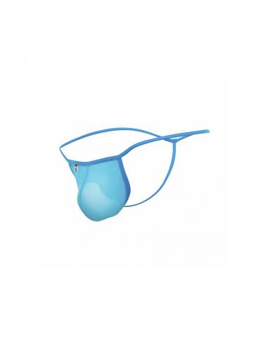 Mob - tanga transparente con forma de t aqua talla s/m