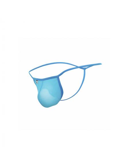 Mob - tanga transparente con forma de t aqua talla s/m