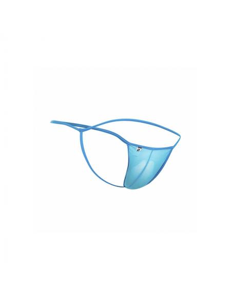Mob - tanga transparente con forma de t aqua talla s/m