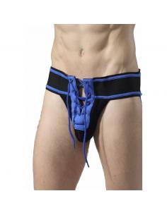 Mob - fetish jockstrap fútbol azul talla s 2