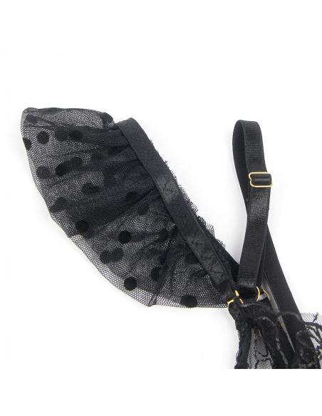 Subblime - 957483 conjunto sujetador y liga de encaje negro s/m