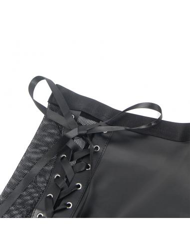 Subblime - 957582 conjunto sujetador y falda de cuero negro s/m