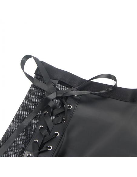 Subblime - 957582 conjunto sujetador y falda de cuero negro s/m