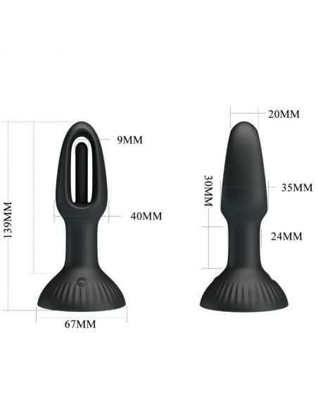 Pretty love - hubert plug anal con 7 modos de vibración