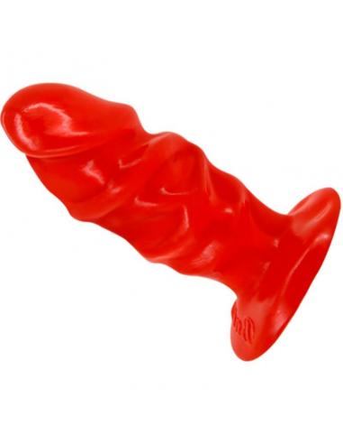 Baile - plug anal unisex con ventosa rojo