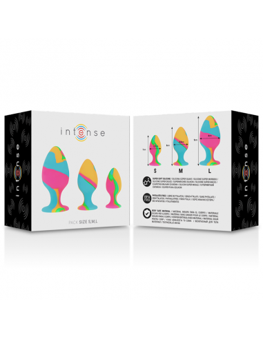 Intense - set plug silicona multicolor