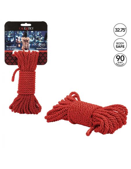 Calexotics - scandal cuerda bdsm roja 10 m