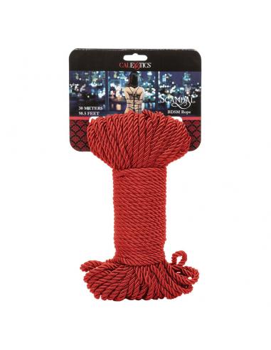 Calexotics - scandal cuerda bdsm roja 30 m