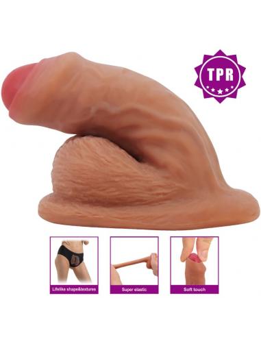 Pretty love - warnell dildo ultra realístico y elástico 9.5 cm mulato