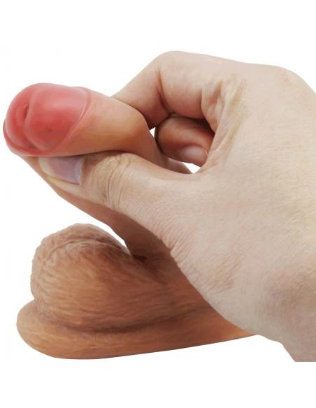 Pretty love - warnell dildo ultra realístico y elástico 9.5 cm mulato