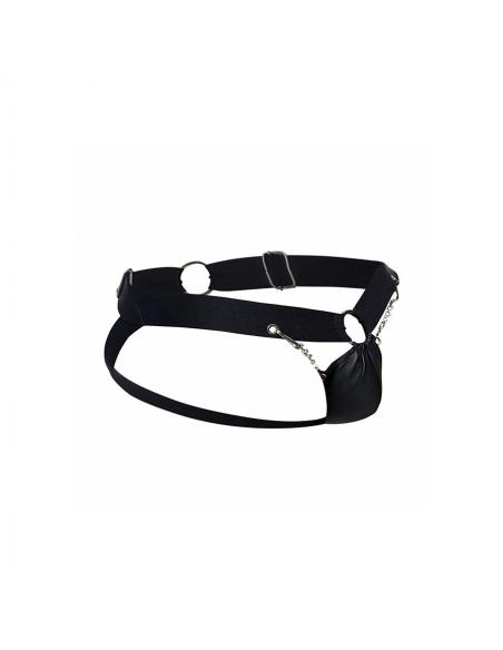 Mob - dngeon jockstrap de cadena negra talla única