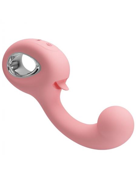 Pretty love - erynnyes vibrador punto g + estimulador clítoris 10 vibraciones rosa