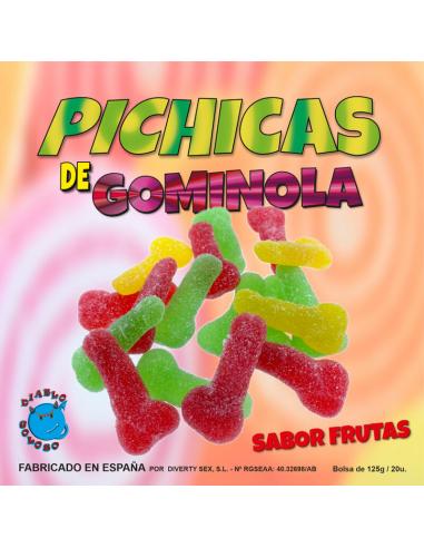 Diablo goloso - pichitas de gominola frutas con azucar