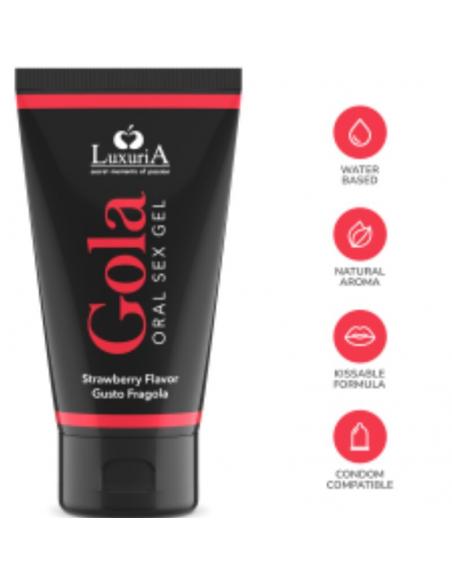 Intimateline luxuria - gola gel oral fresa 50 ml