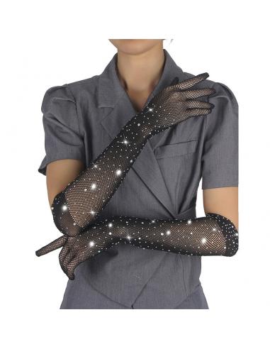 Subblime - 957469 guantes transparentes con brillo negro s/m