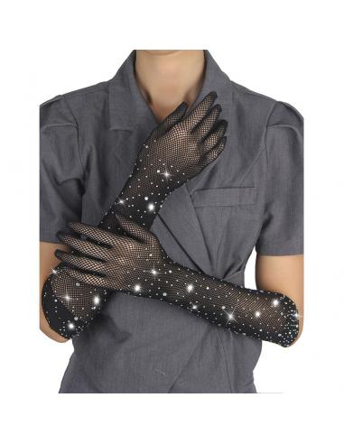 Subblime - 957469 guantes transparentes con brillo negro s/m