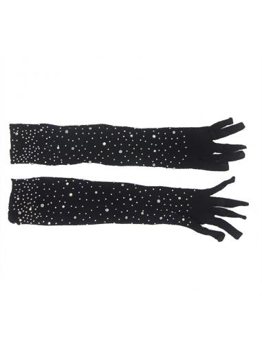 Subblime - 957469 guantes transparentes con brillo negro s/m