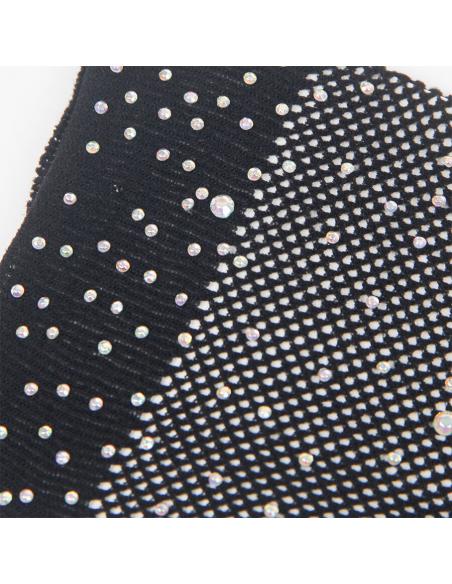Subblime - 957469 guantes transparentes con brillo negro s/m