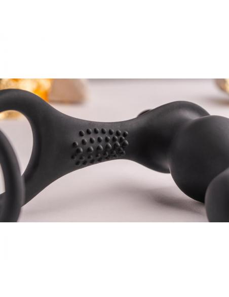 Rocks- off - ro- zen rro plug anal con anillo vibrador para el pene negro