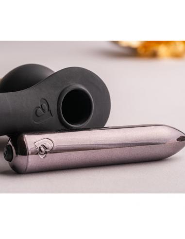 Rocks- off - ro- zen rro plug anal con anillo vibrador para el pene negro