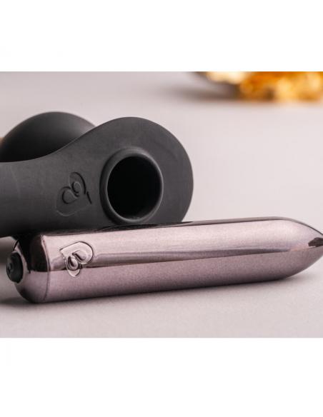 Rocks- off - ro- zen rro plug anal con anillo vibrador para el pene negro