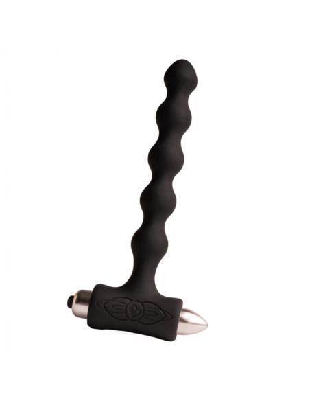Rocks- off - petite sensations pearls plug anal vibrador negro