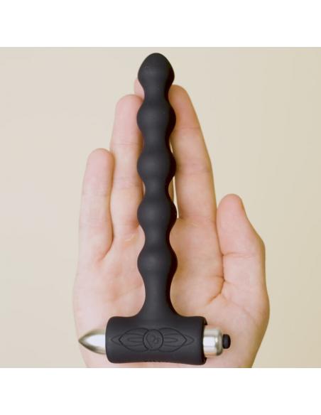 Rocks- off - petite sensations pearls plug anal vibrador negro
