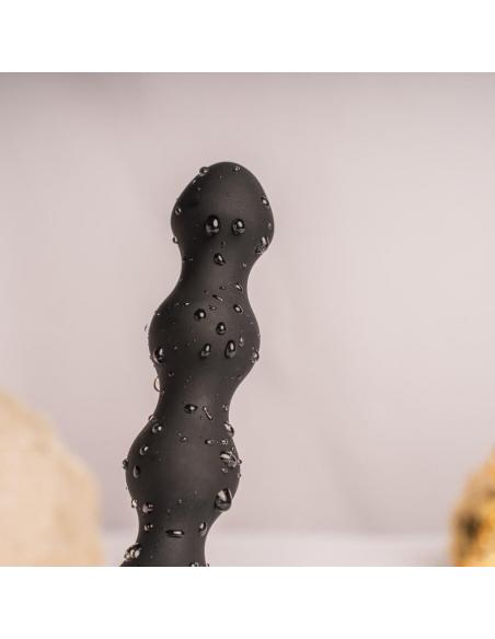 Rocks- off - petite sensations pearls plug anal vibrador negro