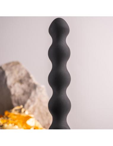 Rocks- off - petite sensations pearls plug anal vibrador negro