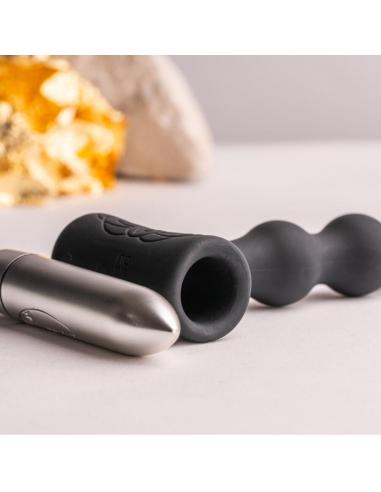 Rocks- off - petite sensations pearls plug anal vibrador negro
