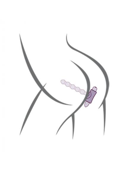 Rocks- off - petite sensations pearls plug anal vibrador negro