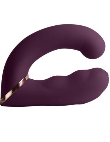 Rocks- off - gemini vibrador dual punto g y estimulador clítoris morado