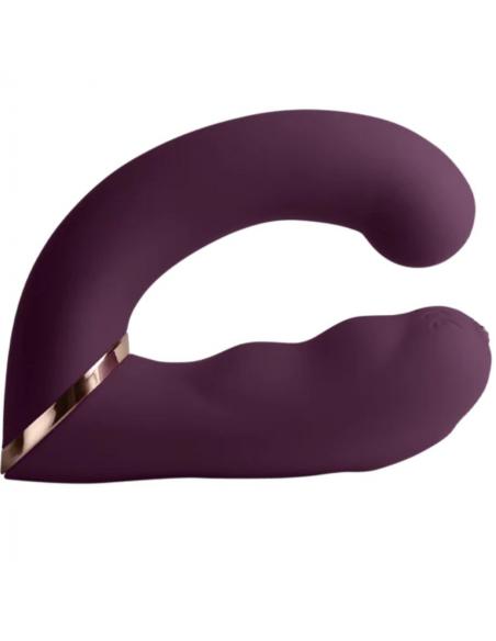 Rocks- off - gemini vibrador dual punto g y estimulador clítoris morado