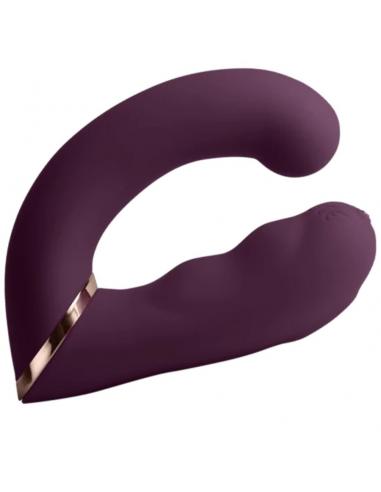 Rocks- off - gemini vibrador dual punto g y estimulador clítoris morado