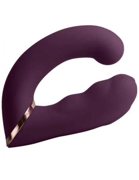 Rocks- off - gemini vibrador dual punto g y estimulador clítoris morado