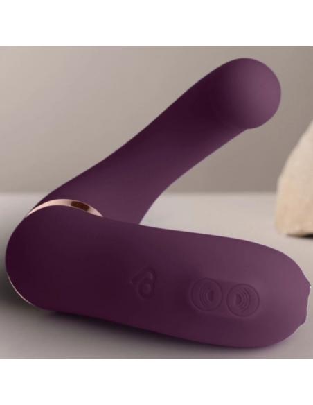 Rocks- off - gemini vibrador dual punto g y estimulador clítoris morado