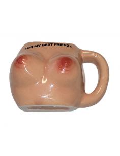 Diablo picante – vaso de chupito imantado con pechos “for my best friend”