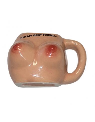 Diablo picante – vaso de chupito imantado con pechos “for my best friend”