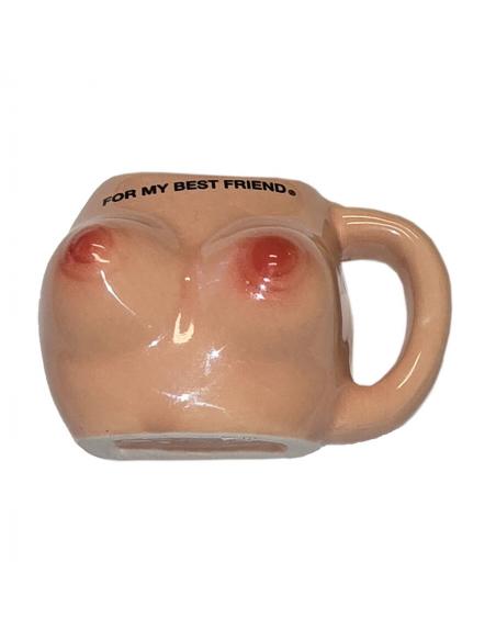 Diablo picante – vaso de chupito imantado con pechos “for my best friend”