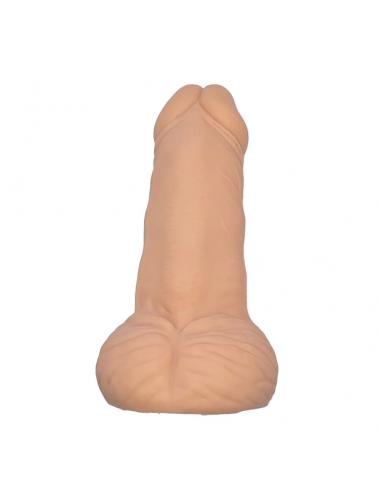 Diablo picante - juguete antiestrés con forma de pene color carne