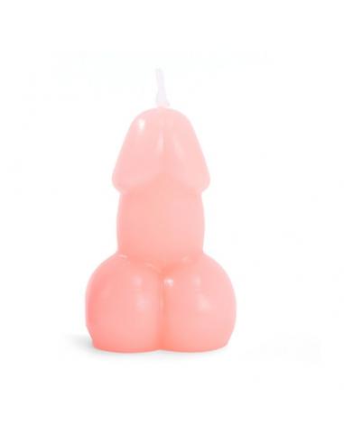 Diablo picante - vela con forma de pene color rosa