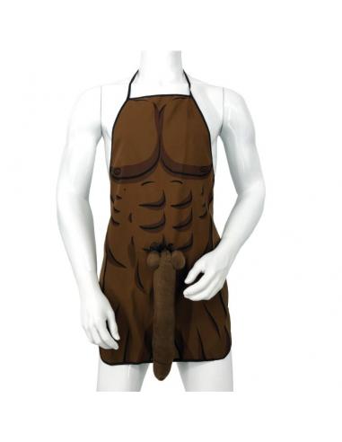 Diablo picante - delantal con pene 3d musculoso y atrevido mulato