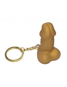 Diablo picante - silbato llavero con forma de pene dorado