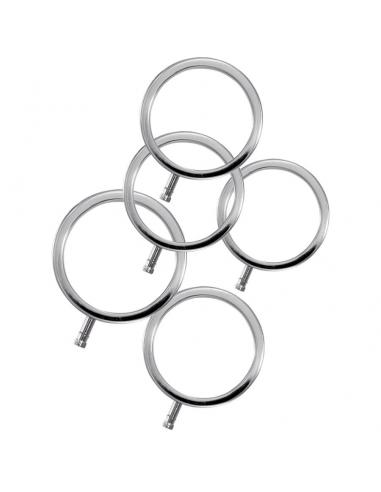 Electrastim - electrarings anillos metálicos para el pene pack 5