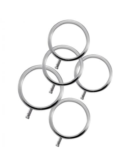 Electrastim - electrarings anillos metálicos para el pene pack 5