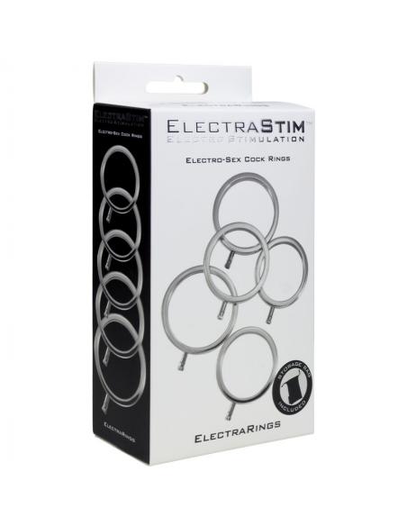Electrastim - electrarings anillos metálicos para el pene pack 5