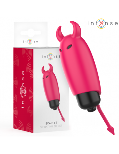 Intense - scarlet bala vibradora demonio rojo 9.3 x 2.4 cm